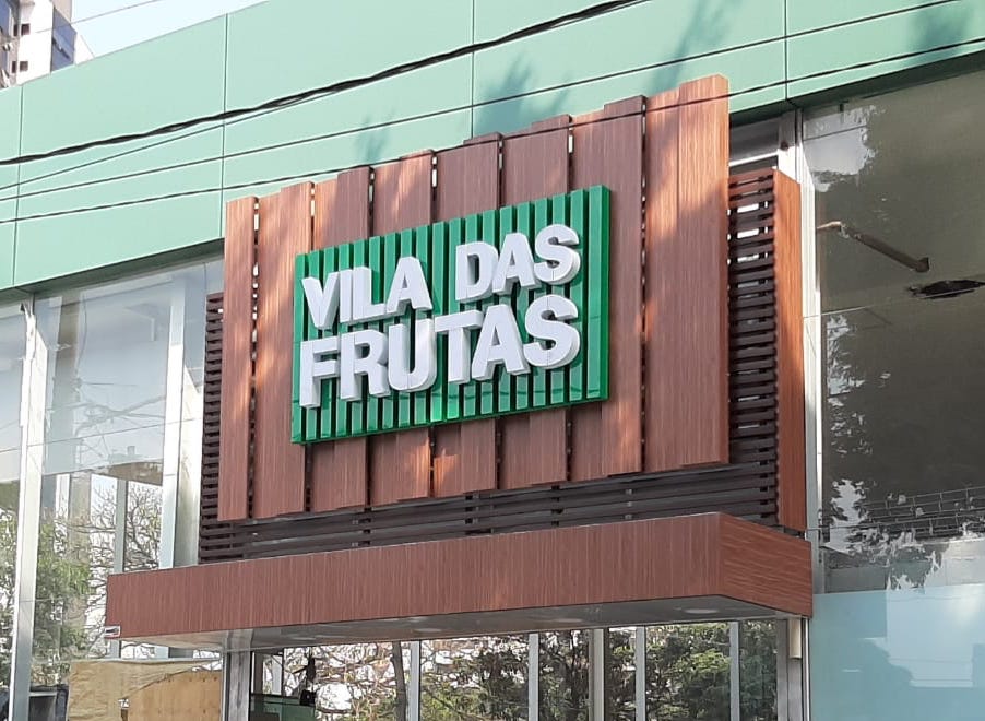 Letreiro Vila das Frutas