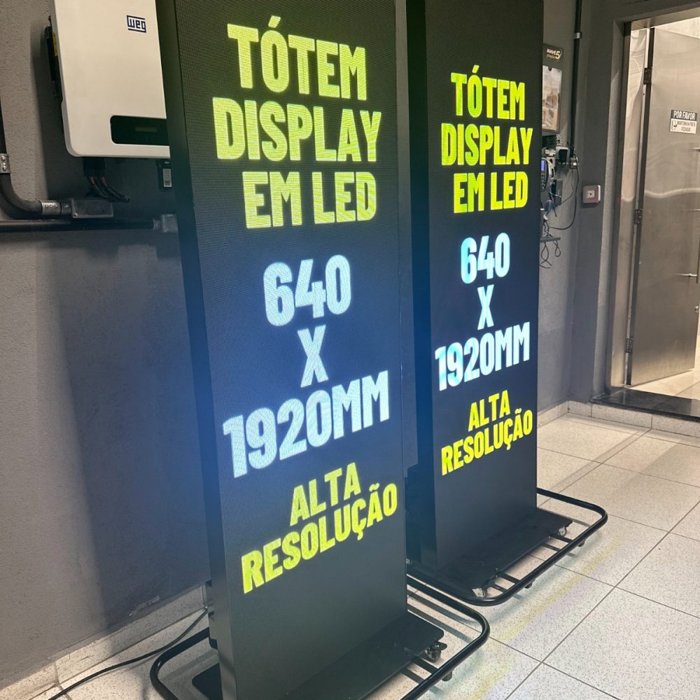 painel totem led
